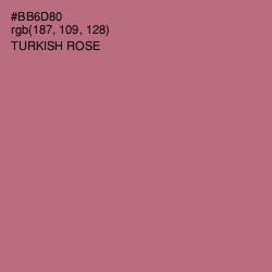 #BB6D80 - Turkish Rose Color Image